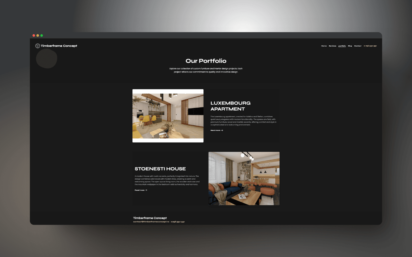 Timberframe Concept - Custom Furniture screenshot 2